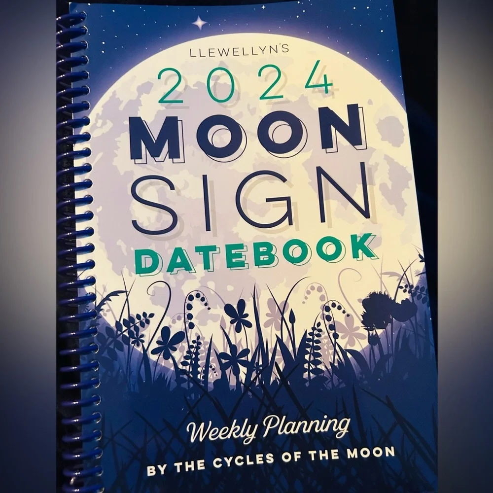 Unused 2024 moon sign calendar datebook, planner. Really neat!